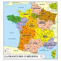 La nouvelle carte à 13 régions adoptée par l'assemblée nationale. Carte Des 13 Regions De France