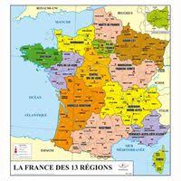 Carte des villes de france. Carte De France Divisions Regions Departements Et Villes