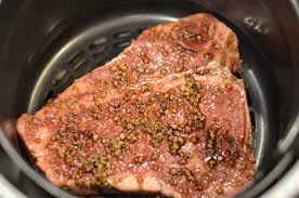 You will then flip half way through cooking. Ninja Foodi Marinated Juicy Air Fried Ribeye Steak Sparkles To Sprinkles