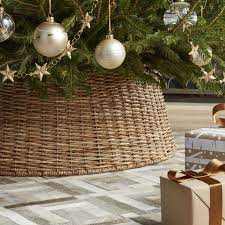 Abaca Christmas Tree Collar Reviews Crate And Barrel Tree Collar Modern Christmas Christmas Decorations