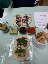 The best fix'ens bar is asi and asada. Shrimp And Fish Tacos On Top Pork Chop And Chicken Taco On The Bottom Picture Of 1 Only Taco Cabo San Lucas Tripadvisor