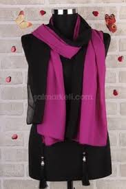 Iki Renkli Puskullu Sifon Sal Modelleri