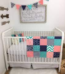 In addition, we have navy and coral bedding as well as coral and teal bedding. Custom Listing For Ashleigh Etsy Coral Baby Girl Nursery Coral Nursery Girl Coral Nursery