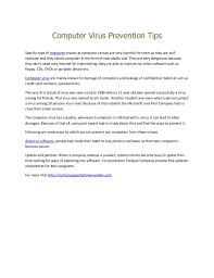 Here are some common computer virus examples how to tell if your computer has a virus. Computer Virus Prevention Tips