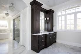 Nov 24, 2014 · if you don't have a bathroom vanity with adjustable legs, you can raise your bathroom cabinet by using one of these methods. Traditional Master Bath With Dark Stained Cabinets Crystal Cabinets