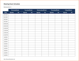 The references below are designed for this template. Meeting Schedule Format Excel Bitem