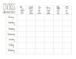 Printable Kids Chore Chart A Guest Post The Chirping Moms