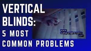 If the blinds will not open or close properly, or you find the system a little stiff, you can do this repair yourself in a few hours. Five Most Common Problems With Vertical Blinds Youtube