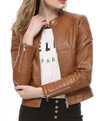 Women S Elegant Zipper Faux Leather Moto Jacket Faux Leather Biker Jacket Faux Leather Motorcycle Jacket Casual Coats For Women