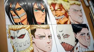 Check spelling or type a new query. Drawing Eren Reiner Porco And Lara And Their Titan Form Attack On Titan Youtube