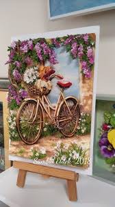 Zeliha Nin Kagit Rolyef Calismasi Bahar Kokusu Sumbul Eldek Texture Painting 3d Boyama Mural