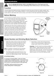 Manual For The 63122 Auto Darkening Welding Helmet With Blue