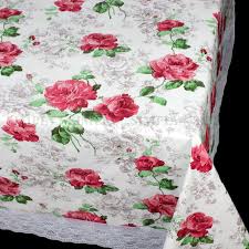 Vinyl Tablecloth Pvc Table Cloth Linen Floral Rectangle Plastic Cloths Lace Edge Vinyl Tablecloth Table Cloth Lace Edging