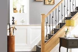 Spiral staircase with wood treads and metal spindles. Stair Spindles Colours Why Buy Black White Spindles