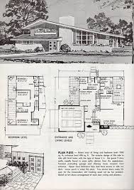 1963 Modern Floor Plans Mid Century House Modern House Plans