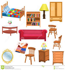 Illustration About Vector Set Of Furniture For Living Room And Bedroom Isolated On A White Background Illustration Kids Living Rooms Kids Furniture Furniture