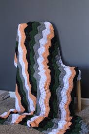 Black And White Chevron Crochet Blanket Chevron Afghan Throw Blanket Crochet Vertical Multicolored Black White Coral And Dark Green Striped Rip Crochet Blanket Handmade Blanket Afghan Throw Blanket