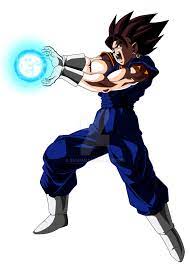 Goku majin buu vegeta dragon ball kamehameha, dragonball evolution, mammal, child png. Vegito Kamehameha Pose Shooting Colored With Ball By Aashan Anime Dragon Ball Super Dragon Ball Canvas Dragon Ball Super Manga