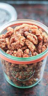 Garlic Onion Spiced Walnuts Healthy Sugar Free Snack Recipe Spiced Walnuts Healthy Savory Snacks Walnut Recipes Healthy