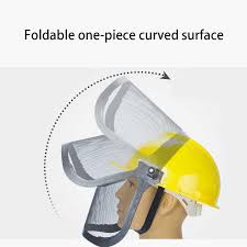 A pair of small pieces of material like fur worn over the ears with a strap that goes over the…. Safety Helmet Earmuffs Work Noise Reduction Face Shield Steel Mesh Protective Face Screen Lawn Mower Splash Proof Accessories Aliexpress