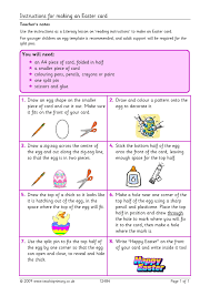 See more ideas about writing area, eyfs, eyfs classroom. Instructions For An Easter Card