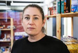 STOCKHOLM 20241217 Anna Toll, Deputy Director of Stockholm City Mission, in  the Christmas gift