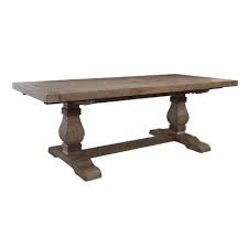 A bronzed metal base with two thick stretchers lends industrial appeal to the design. Luxury Removable Leaf Dining Tables Perigold