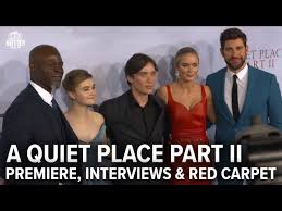 Writer/director john krasinski calls #aquietplace part ii much bigger & much scarier than the first. A Quiet Place Part Ii Premiere Interviews Red Carpet Extra Butter Youtube