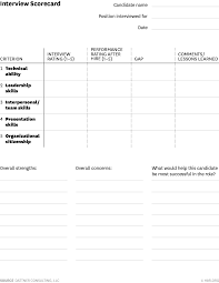 It indicates your expectations about the work of your students. A Scorecard For Making Better Hiring Decisions