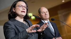 At the moment, everything revolves around three people. Spd Im Schleudergang Genossen Vermiesen Andrea Nahles Den Start