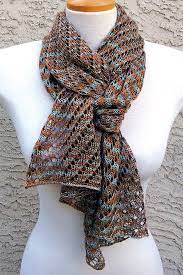 If one is looking for a different and interesting styled scarf, then a diagonal knit scarf is the best option. Free Knitting Pattern For One Skein Diagonal Lace Scarf Scarf Knit With Eyelets In An 8 Ro Knitting Patterns Free Scarf Scarf Knitting Patterns Lace Knitting
