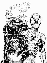 Character pages for the ghost rider. The Amazing Spider Man Coloring Book Novocom Top