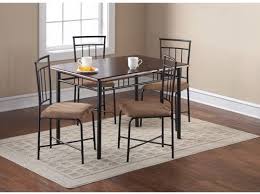 Amazon Com Mainstays 5 Piece Wood And Metal Dining Set Espresso Table Chair Sets