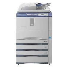 Toshiba E Studio 556 Tabloid Size Black And White Laser Multifunction Copier Toshiba Printer Office Printers