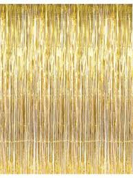 Happy Birthday Decoration Black And Gold Backdrop Curtains 8 Black Foil Fringe Door Or Window Curtain Backdrops For Parties Gold Party Diy Photo Booth