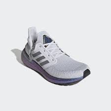 The soft elastane heel delivers a more comfortable fit. Iss Us National Lab X Adidas Ultra Boost 20 Dash Grey Blue Violet Metallic Grailify