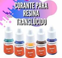 Kit Corante Translúcido Para Resina Poliéster 10ml Com 7 Cores