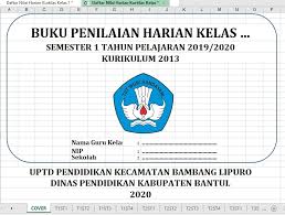 Download Contoh Format Daftar Nilai K13 Kelas 2 Sd Revisi Tahun 2020 Beritapppk Com