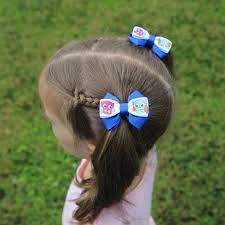 Owl Toddler Pigtail Hair Bows Blue Pigtail Bows Blue Small Etsy Small Hair Bows Pigtail Hair Bows Toddler Hair