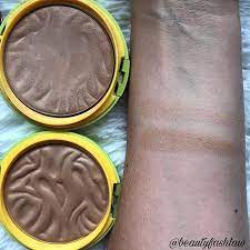 Physician S Formula Butter Bronzer Comparison Swatches In Bronze And Deep Bronze Butter Bronzer Bronzer Physicians Formula Butter Bronzer