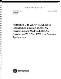 WCAP-15306-NP-A, Addendum 2, Revision 0, Addendum 2 to WCAP-15306-NP-A,  Extended Application of ABB-NV Correlation and Mod