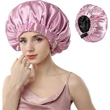 Amazon.com : Years Calm Silk Bonnet for Sleeping Women, Double Layer Satin,  Ajustable Elasticity Band， Hair Satin Bonnet for Sleeping