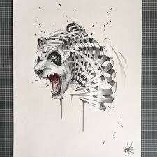 Slice Art By German Artist Jayn Animal Drawings Artwoonz Animal Drawings Art Graffiti Drawing
