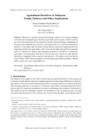 Szczegółowy opis, współczynniki impact factor, punkty ministerialne dla czasopisma malaysian journal of economic studies (issn: Pdf Agricultural Incentives In Malaysia Trends Patterns And Policy Implications Fathin Nabilah Academia Edu