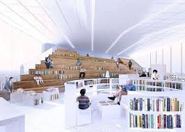 Work Starts On Oma Designed Library In Caen France Modern Library Architecture Amazing Architecture