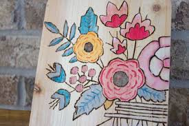 Maple or ash is the perfect material, as it has a nice tight grain. Wood Burning A Modern Floral Design On A Cutting Board Chica And Jo