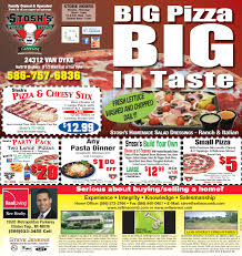 May 2014 Promotions For All Of Your Pizza Pasta Salad Pita Sub Cravings Visit Stosh S Pizza In Cen Big Pizza Homemade Salad Dressing Ranch Salad Dressing