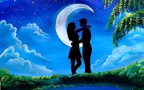 Moon Light Couple Painting For Beginners Inspirational bible verses and quotes. moon light couple painting for beginners