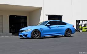 Car Black And Blue Rims Yas Marina Blue Bmw M4 On Matte Black Gts Wheels Bmw M4 Bmw Bmw M4 Blue