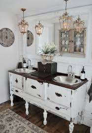 Shabby chic bathroom ideas don't come much better than a reclaimed, pastel painted roll top bath with claw feet and this one looks spectacular. 25 Unique Bathroom Vanities Made From Furniture Life On Kaydeross Creek